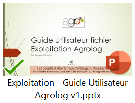 Exploitation - Guide Utilisateur Agrolog